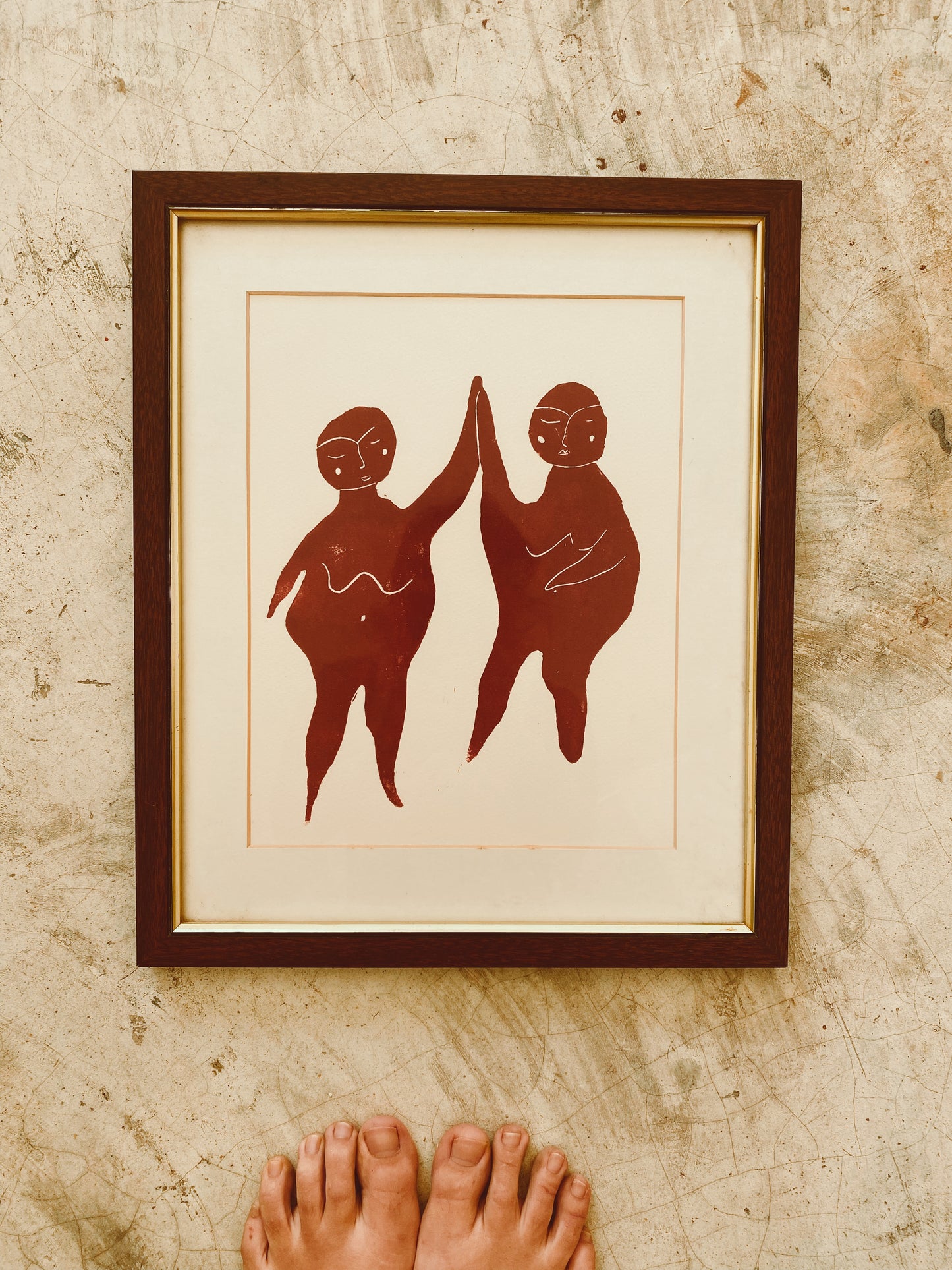 Goddess Lovers | A2 Lino Print
