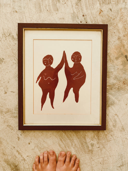 Goddess Lovers | A2 Lino Print