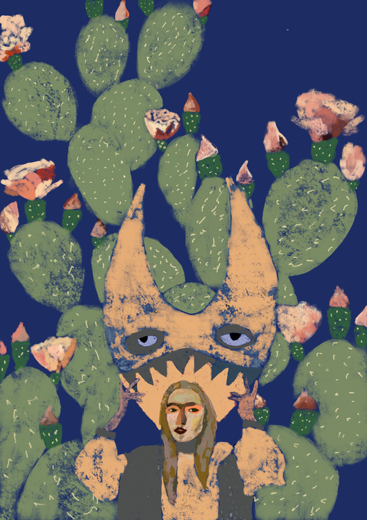 The Prickly Pear Lady | A4 Print