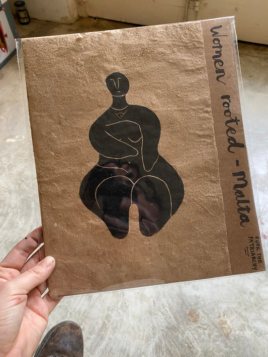 L’Alla Mara | A4 Print – Ġgantija Temple Goddess