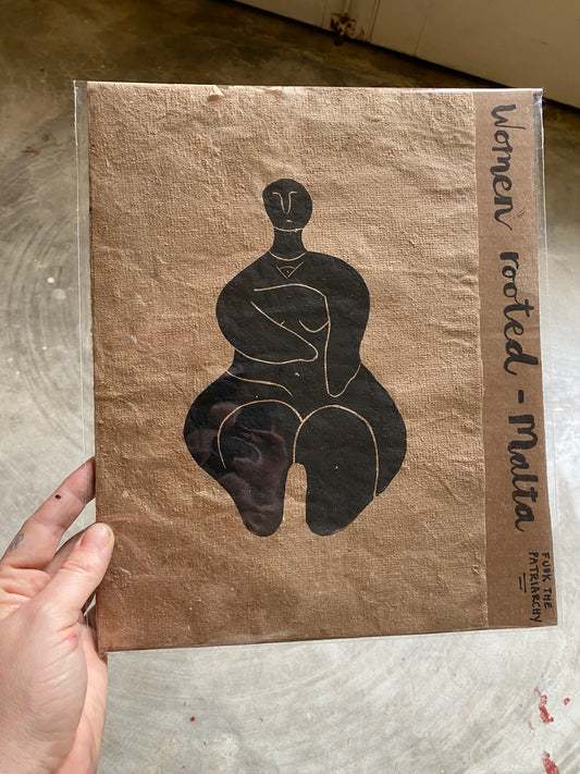 L’Alla Mara | A4 Print – Ġgantija Temple Goddess